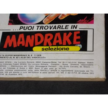 RACCOLTA SUPER MANDRAKE 8 – Fratelli Spada 1978