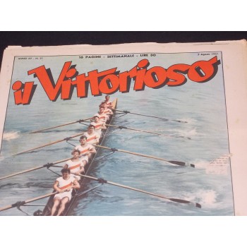 IL VITTORIOSO 1951 (Anno XV) 1/52 Annata (quasi) completa