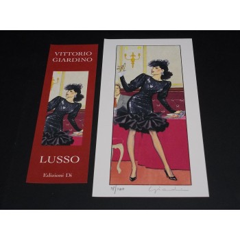 LUSSO L'ETERNO DESIDERIO DEL SUPERFLUO di Vittorio Giardino + Stampa (Copia autografata 18 su 100)