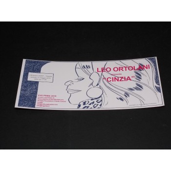 LEO ORTOLANI presenta “ CINZIA “ Volantino promozionale realizzato in occasione di “FVG Pride 2019”